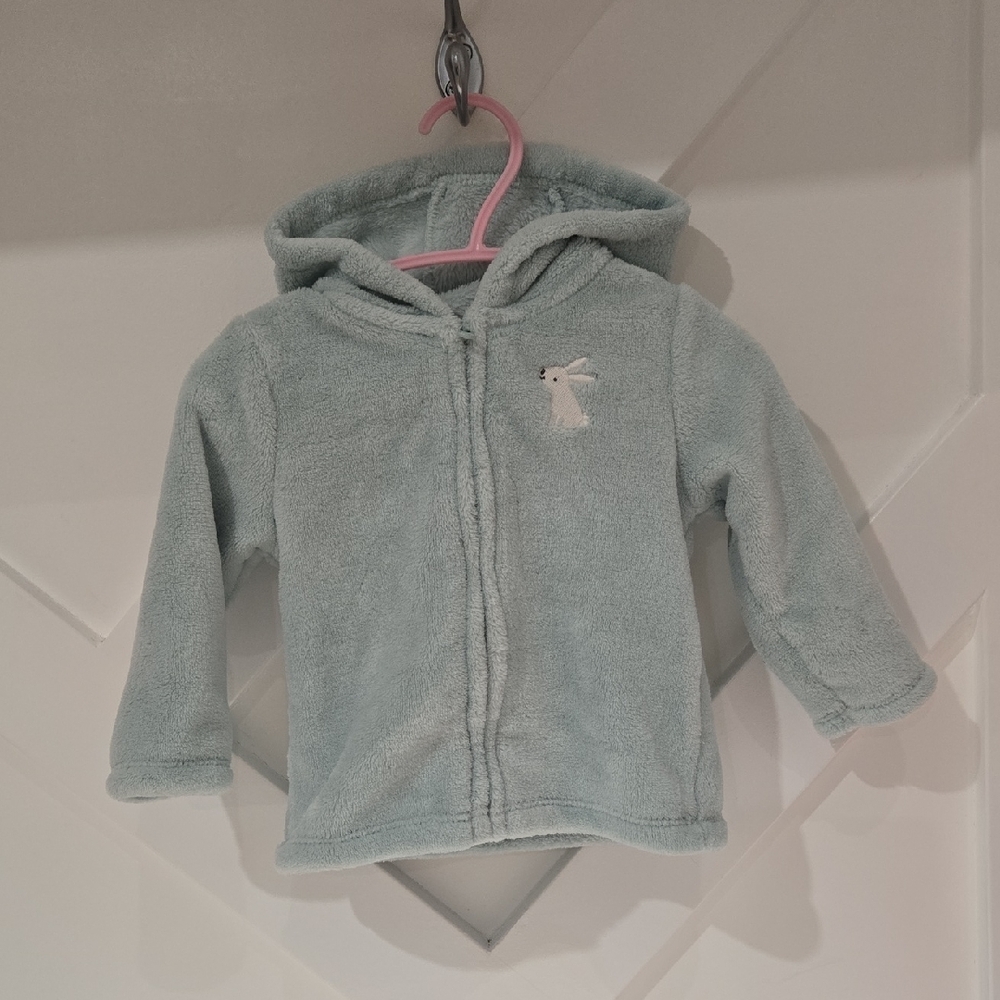 Carter's Blue Hooded Sweatshirt Plush Fleece